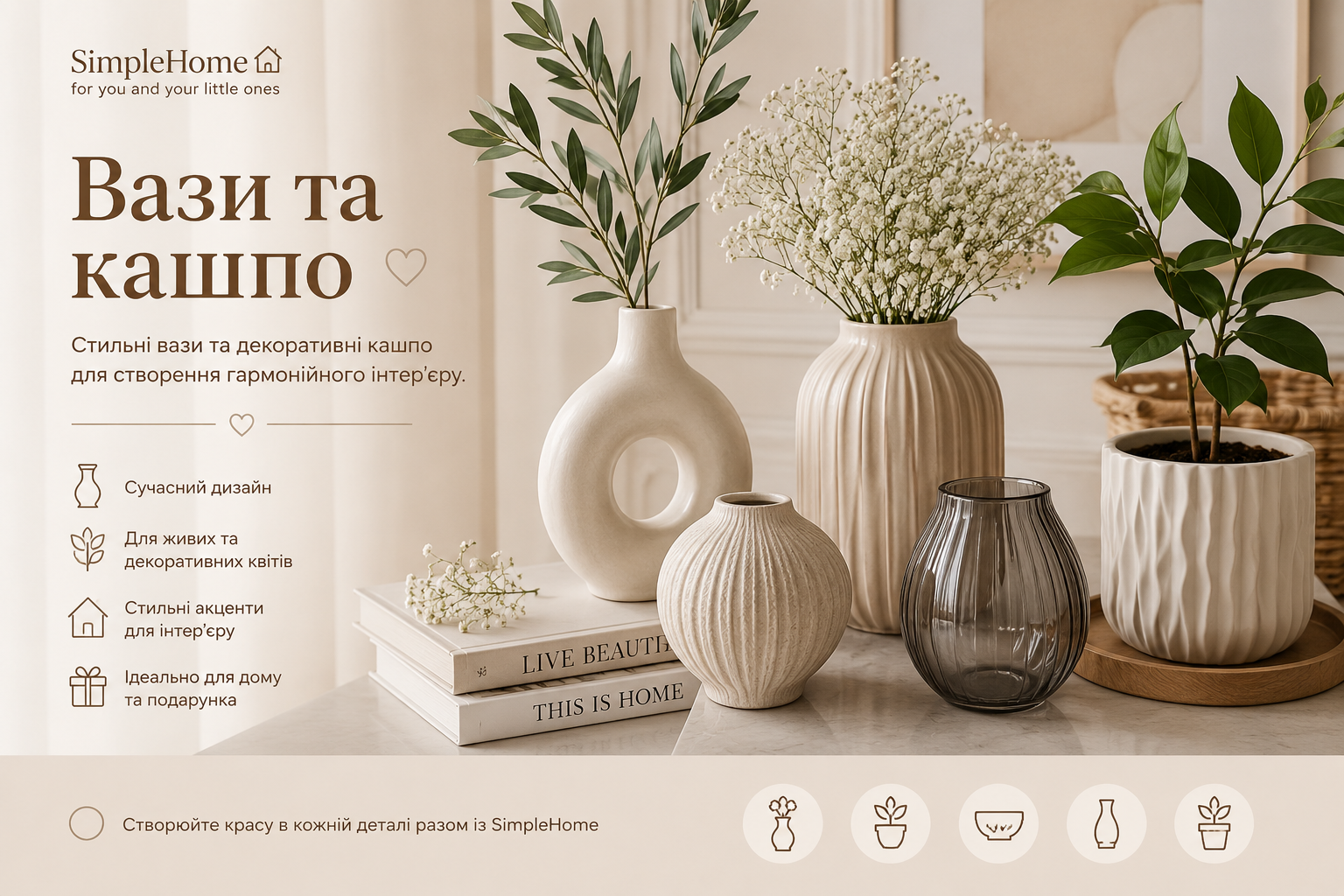 🏺 Вази та кашпо