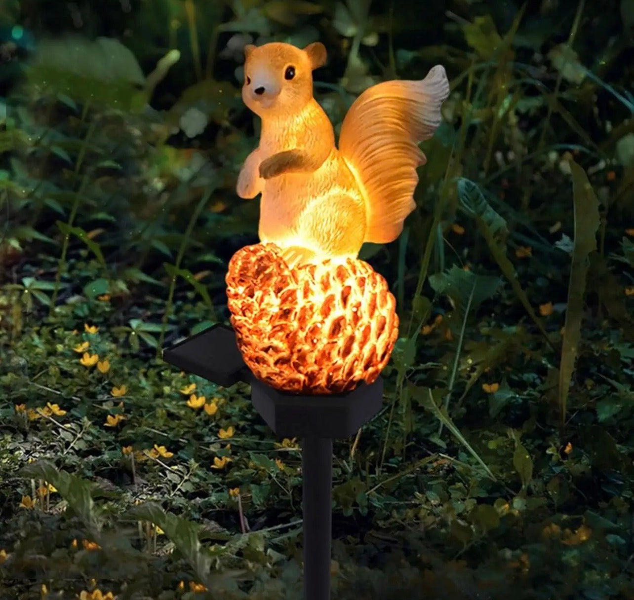 🐿️ Садовий світильник на сонячній батареї «Білка»