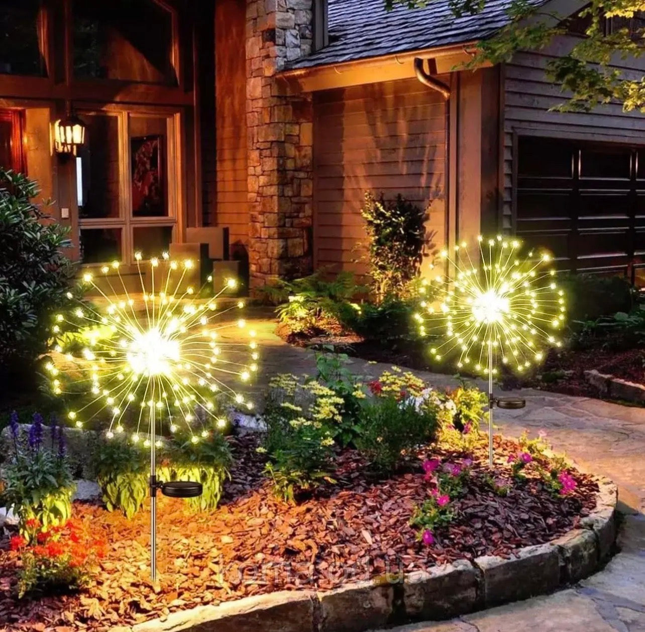 ✨ Садовий ліхтар “Кульбаба” 60 LED на сонячній батареї