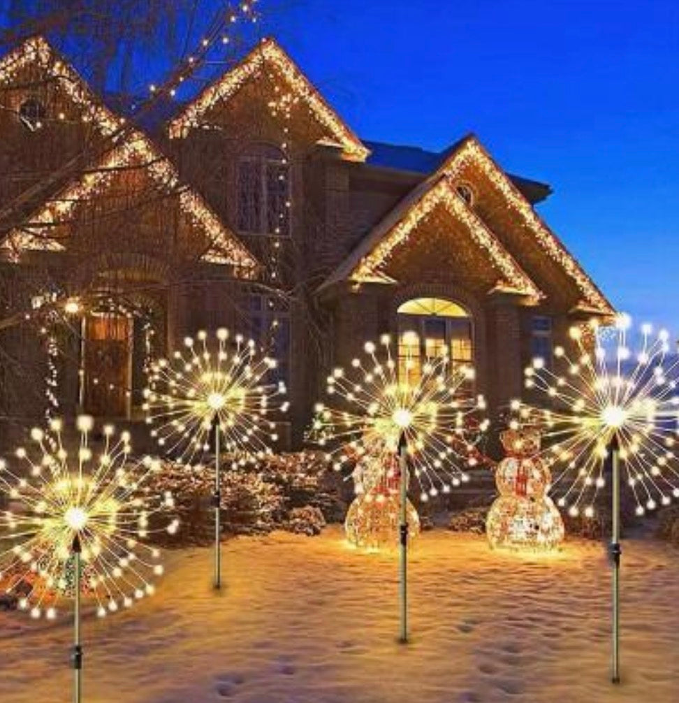 ✨ Садовий ліхтар “Кульбаба” 60 LED на сонячній батареї