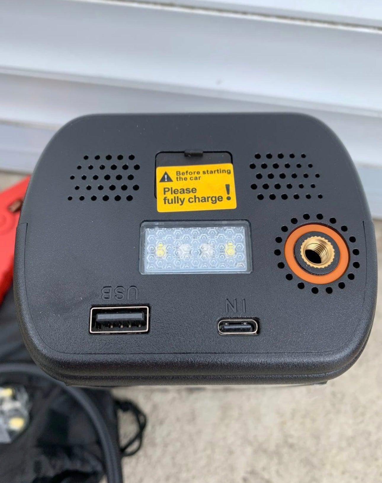 🚗 Портативний автомобільний компресор 150 PSI з Power Bank, цифровим дисплеєм та LED-ліхтарем MS-059