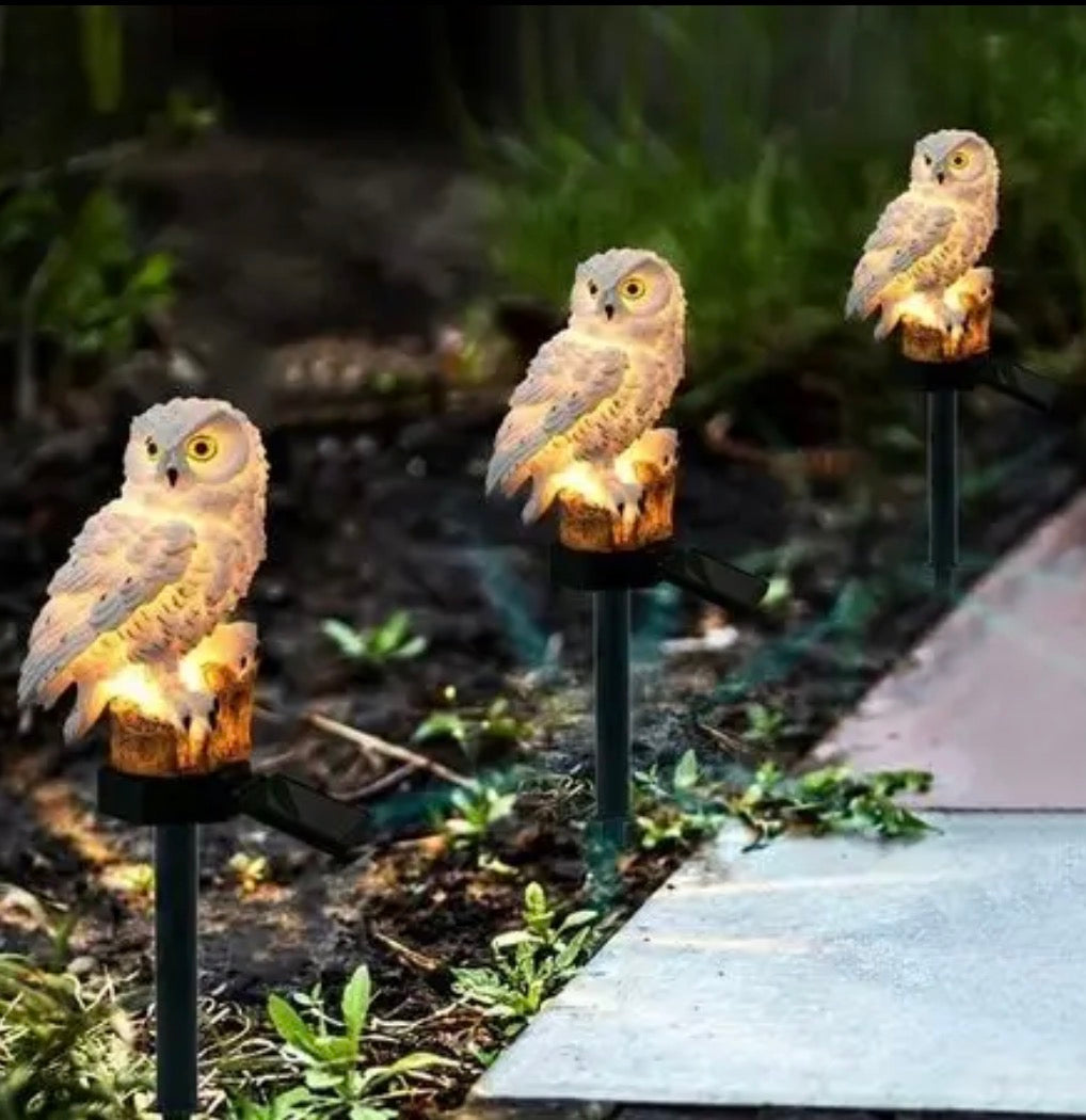 🦉 Садовий світильник на сонячній батареї “Сова”