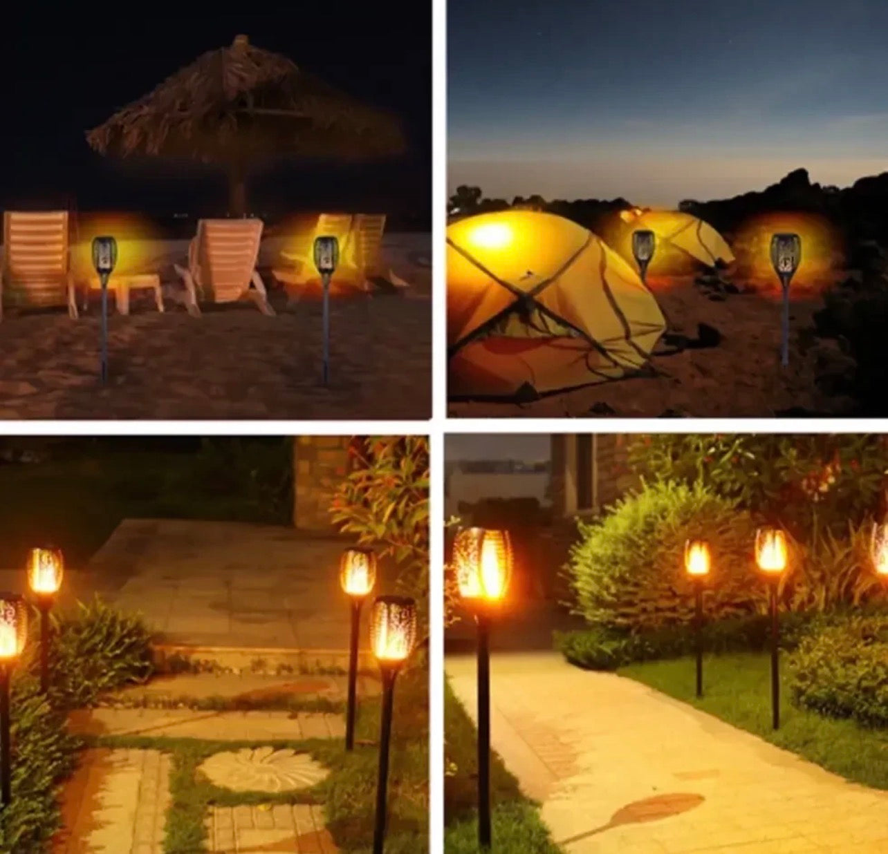 🔥 Садовий світильник з ефектом живого полум’я Solar Flame LED Light