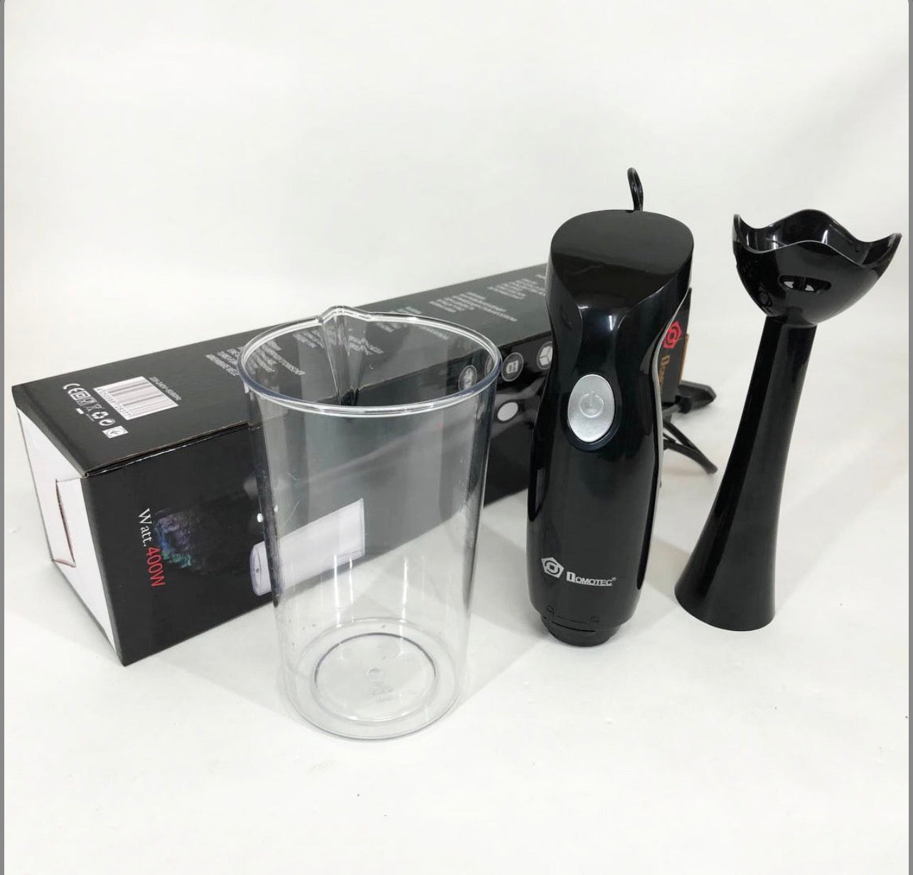 Блендер DOMOTEC MS-5105 400Вт зі склянкою, гарний занурювальний блендер для дому, електричний блендер